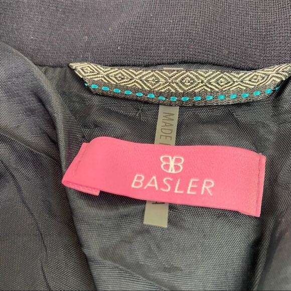 Basler Women's Blazer Blue Size L Soft Stretch Career - Picture 4 of 8
